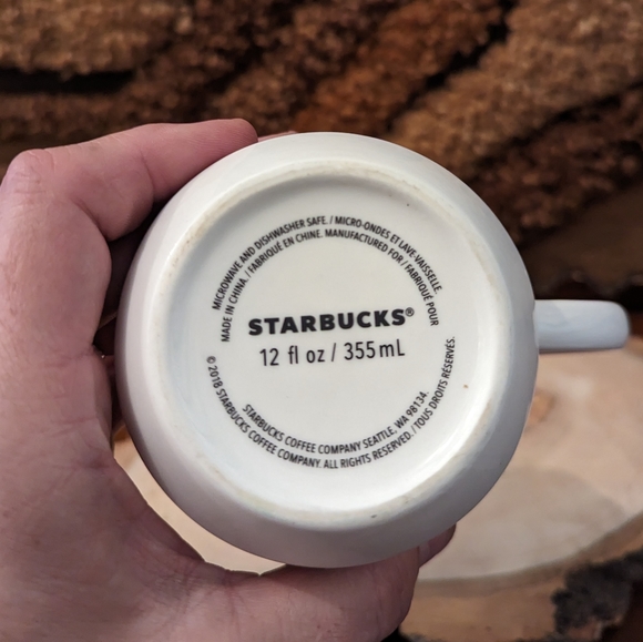 Starbucks Cherry Blossom Sakura Ceramic Floral Striped Coffee Mug 12Oz Spring - Picture 3 of 6